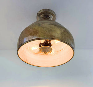 GOLD Rustic Bucket Farmhouse Ceiling Light - The Lamp Goods