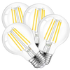 4 Pack - Dimmable LED Clear 60W Eq. A19 - The Lamp Goods