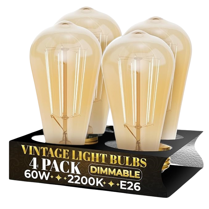 4 Pack - Dimmable Teardrop Incandescent 60W - The Lamp Goods
