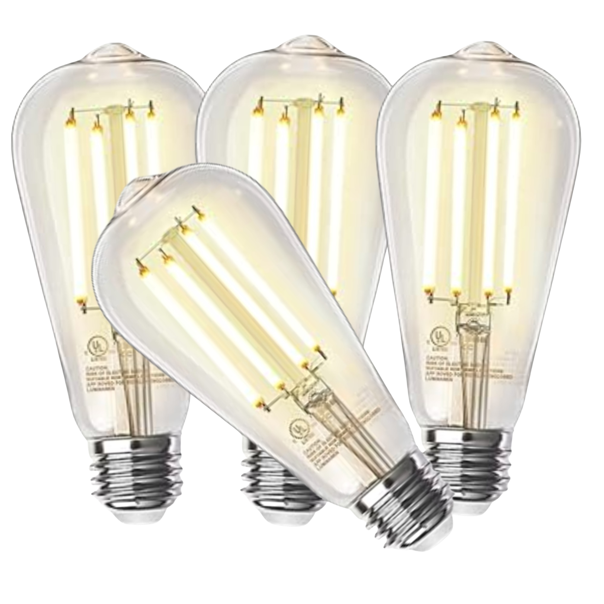 4 Pack - Dimmable LED Vintage 60W Eq.