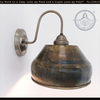 Antique Dark Brassy Gold Rustic Bucket Wall Sconce - The Lamp Goods