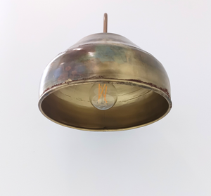 Antique Dark Brassy Gold Rustic Bucket Wall Sconce - The Lamp Goods