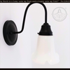 Rare Antique Milk Glass Tulip Wall Sconce
