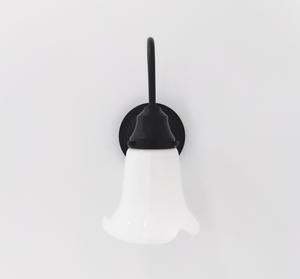 Rare Antique Milk Glass Tulip Wall Sconce