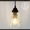 Antique Clear Glass Squared Top Pendant