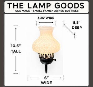 Quilted Milk Glass Wall Sconce