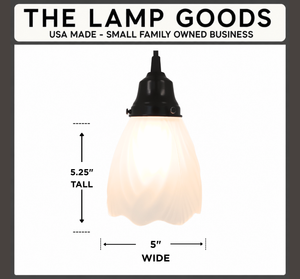 Frosted Simple Drape Pendant