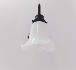 Rare Antique Milk Glass Tulip Wall Sconce