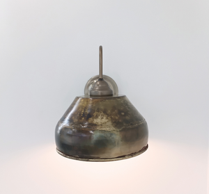 Antique Dark Brassy Gold Rustic Bucket Wall Sconce - The Lamp Goods