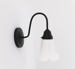 Rare Antique Milk Glass Tulip Wall Sconce