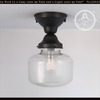 Vintage Ribbed Panel Apothecary Ceiling Light