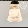Vintage Floral Embossed Clear Rib Pendant