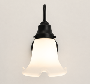 Rare Antique Milk Glass Tulip Wall Sconce