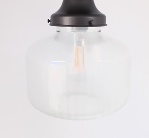 Vintage Ribbed Panel Apothecary Ceiling Light