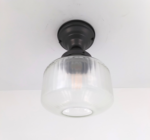 Vintage Ribbed Panel Apothecary Ceiling Light