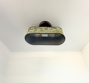 Farmhouse Lime Washed Trough Ceiling Light