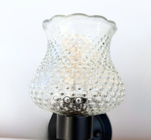 Vintage Hobnail Bloom CLEAR Wall Sconce
