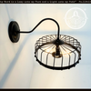 Rustic Industrial Cage Wall Sconce