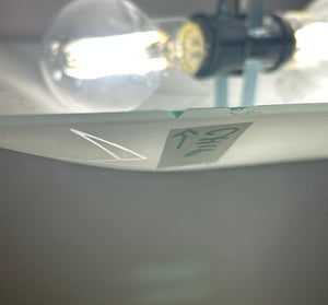 Quiet Harvest Etched Glass Ceiling Light *Note Chip*