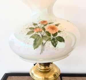 Aladdin "Gone With The Wind" Victorian Milk Glass Lamp
