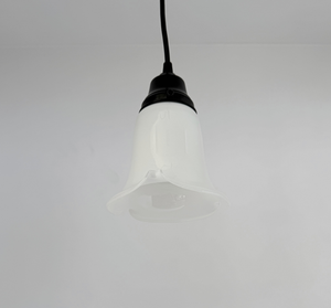 Rare Antique Milk Glass Tulip Pendant