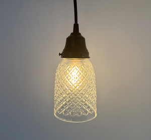 Vintage Diamond Square Bell Pendant
