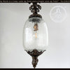 Victorian Crackle Glass Pendant Lantern