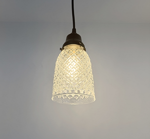 Vintage Diamond Square Bell Pendant