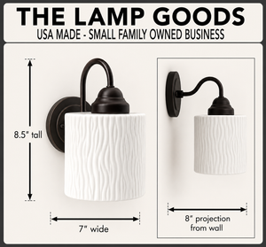 Modern Textured Dome SCONCE Wall Light - The Lamp Goods