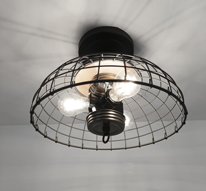 Rustic Cage Flush Mount - The Lamp Goods