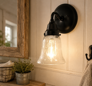 Seeded Glass Wall SCONCE Light - The Lamp Goods