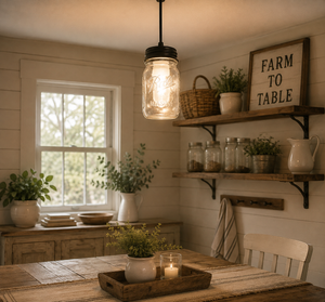Mason Jar New Pint Pendant Light