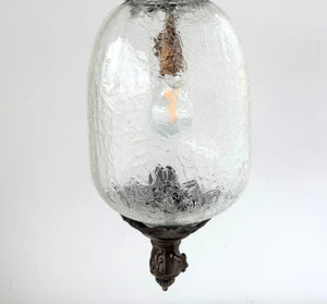 Victorian Crackle Glass Pendant Lantern