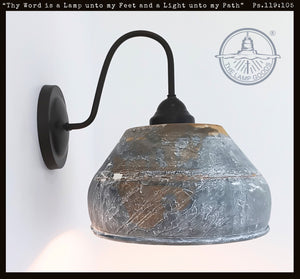 Rustic Bucket Wall Sconce