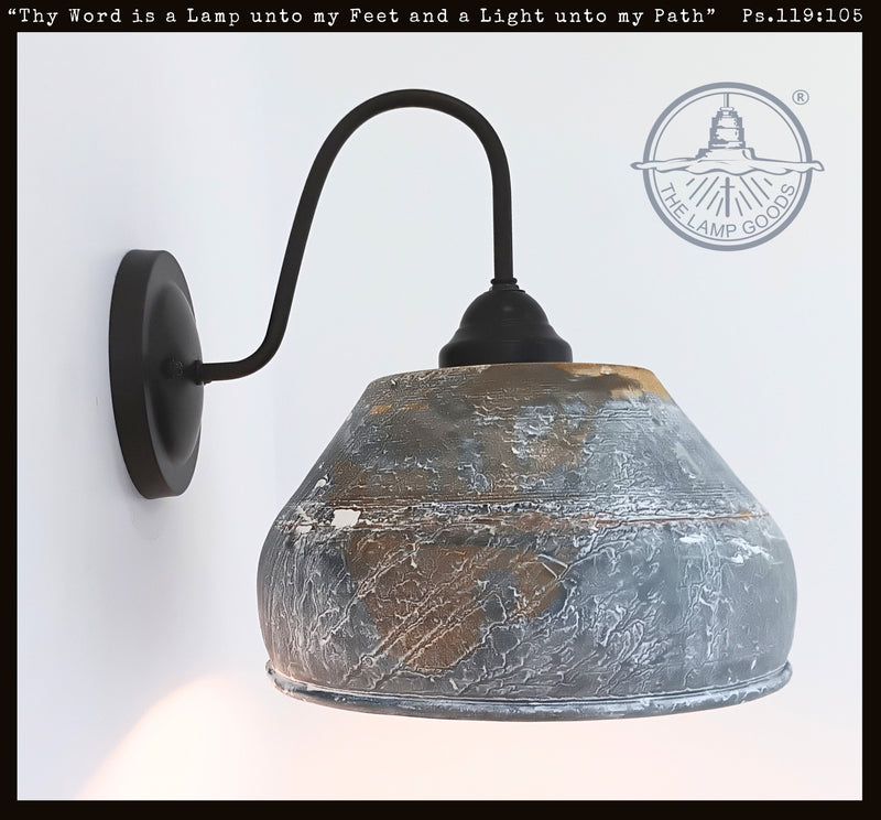 Rustic Bucket Wall Sconce - The Lamp Goods