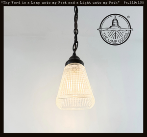 Antique Square Diamond Holophane Pendant