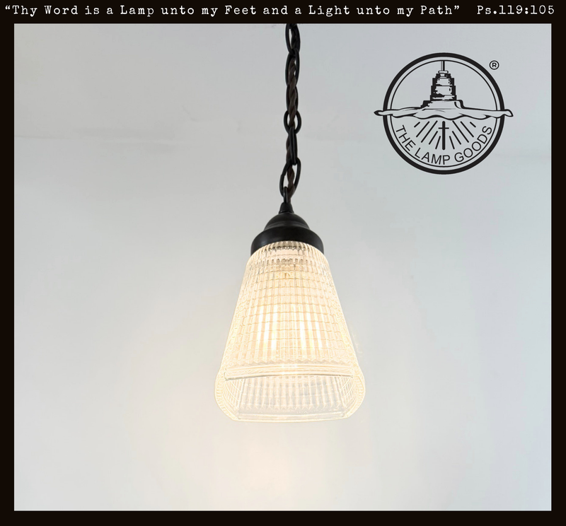 Antique Square Diamond Holophane Pendant