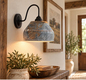 Rustic Bucket Wall Sconce - The Lamp Goods