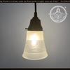 Clear Art Deco Band Frosted Pendant
