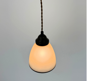 Frosted Black Rim Pendant