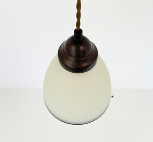 Frosted Black Rim Pendant