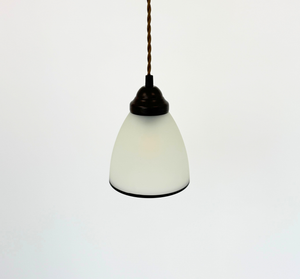 Frosted Black Rim Pendant