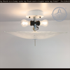 Square Swirl Scroll Ceiling Light
