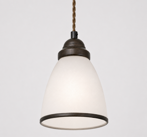 Frosted Black Rim Pendant