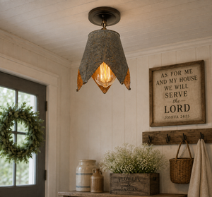Jubilant FARMHOUSE BARN Ornate Ceiling Light