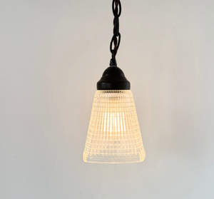 Antique Square Diamond Holophane Pendant