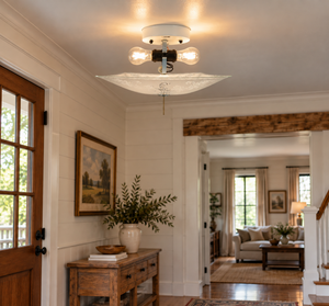 Square Swirl Scroll Ceiling Light