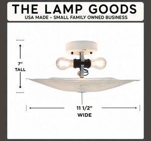 Square Swirl Scroll Ceiling Light