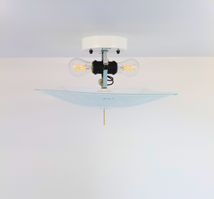 Square Swirl Scroll Ceiling Light