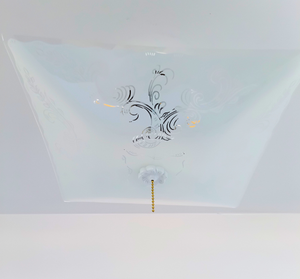 Square Swirl Scroll Ceiling Light